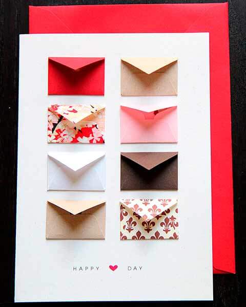 открытка с конвертами