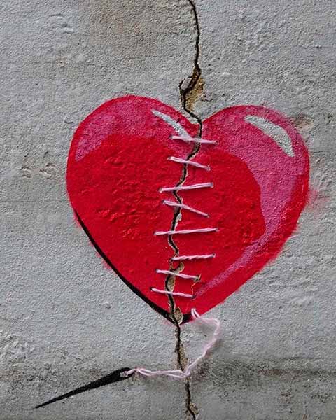 стрит-арт сердце