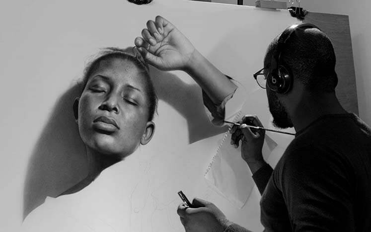 портрет карандашом