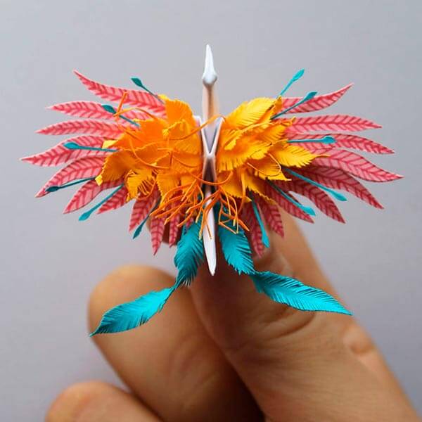 журавлик-оригами