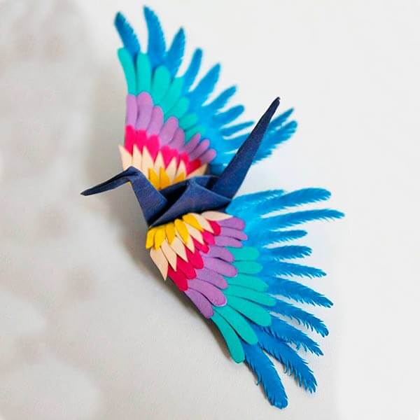 журавлик-оригами