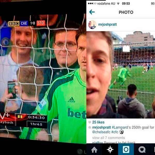 селфи на футболе